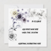 花のようなスモーキネス：鮮やかな色彩に秘められた繊細な美しさ 招待状 (裏面)