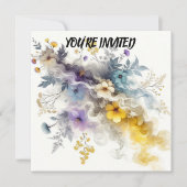 花のようなスモーキネス：鮮やかな色彩に秘められた繊細な美しさ 招待状 (正面)