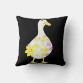 花のようなダッキー気分 クッション (裏面)