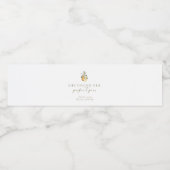 花のようなパーフェクトな梨のブライダルシャワー ペットボトルラベル (シングルラベル)