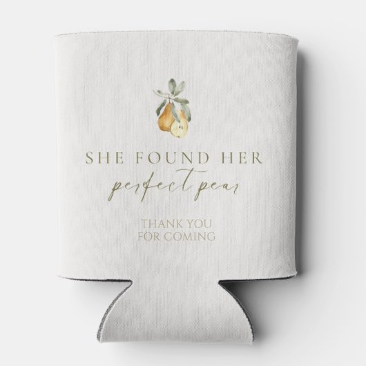 花のようなパーフェクトな梨のブライダルシャワー 缶クーラー (裏面)