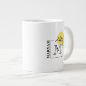 花のようなポピー セレニティ コーヒーマグ | ラインアート |  イード ジャンボコーヒーマグカップ (正面右)