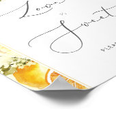 花のようなレモンのラブはスイートポスター ポスター (角)