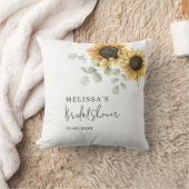 花のような太陽の花ユーカリのウェディングシャワー クッション (ブランケット)