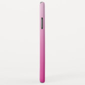 花のような幾何学的モノグラム |ピンク色の網掛グラデーションけ Case-Mate iPhoneケース (裏面/右)