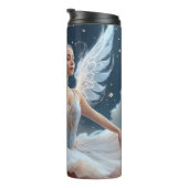 花のような翼のダンシンを持つ優雅なバレリーナ タンブラー (回転右)