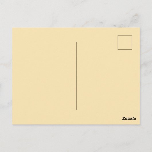 花のような黄色のハッピー先生の日 ポストカード (裏面)