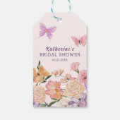 花のような 夢のような庭 蝴蝶 ブライダルシャワー ギフトタグ (裏面)