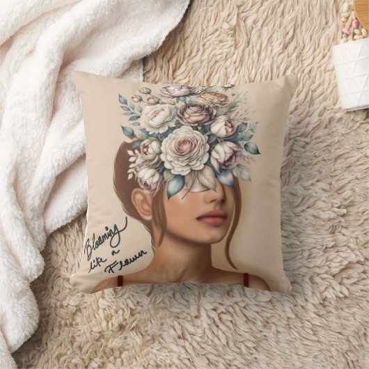 花のように咲く クッション (ブランケット)