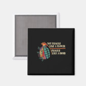 花のように壊れやすいが、爆弾型フェミニスト マグネット (正面/裏面)