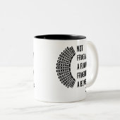 花のように壊れやすく、爆弾のように壊れやすい ツートーンマグカップ (正面右)