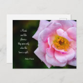 花のように心を開く ポストカード (正面/裏面)