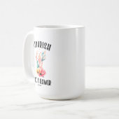 花のように花咲く詩篇103:15 コーヒーマグカップ (正面左)