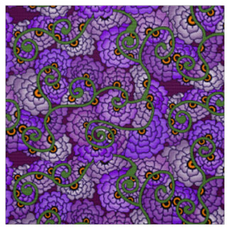 花のらせん状- カッコいい ファブリック