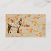 花のろば及びフクロウの名刺 名刺 (裏面)