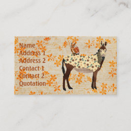 花のろば及びフクロウの名刺 名刺