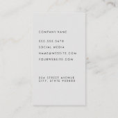 花のアイコンのヨガポーズ 名刺 (裏面)