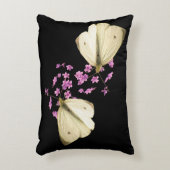 花のアクセントの枕の蝶 アクセントクッション (正面(垂直))