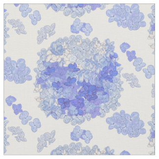 花のアジサイパターン2 ファブリック