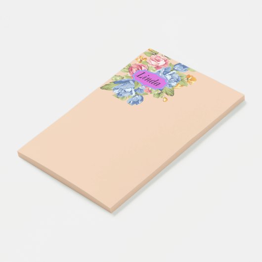 花のアレイ 名前プレート ポストイット (アングル)
