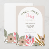 花のアーチ招待状 招待状 (正面/裏面)