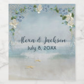 花のアーチ（船舶の網） ワインラベル (シングルラベル)