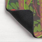 花のアールデコのマウスパッド マウスパッド (コーナー)