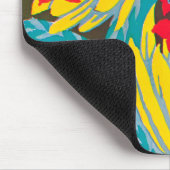 花のアールデコのマウスパッド#2 マウスパッド (コーナー)