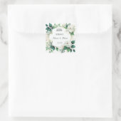 花のイスラム教ニッカーファブールステッカー スクエアシール (バッグ)