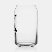 花のイニシャルKモノグラムと名前のカスタマイズ ガラス缶 (左)