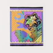 花のイメージ タペストリー (正面)