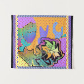 花のイメージ タペストリー (正面(横))