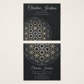 花のイヤリング表示カード (正面&裏面)