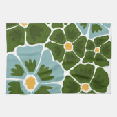 花のイラスト キッチンタオル (横)