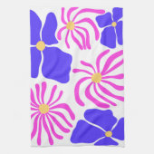 花のイラスト キッチンタオル (縦)