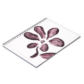 花のイラスト ノートブック (左側)