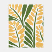 花のイラスト フリースブランケット (正面)