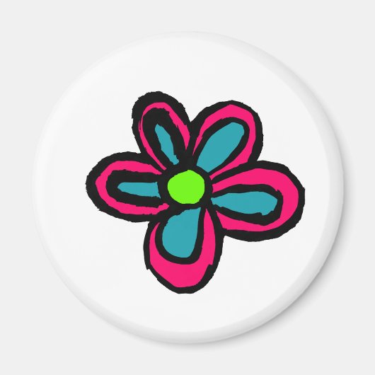 花のイラスト マグネット (正面)