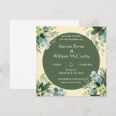 花のイリッシュウェディング招待状 招待状 (正面/裏面)