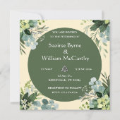 花のイリッシュウェディング招待状 招待状 (正面)