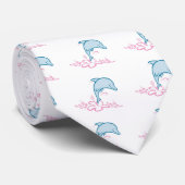 花のイルカ ネクタイ (ロール)