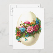 花のイースターエッグ シーズンポストカード (正面/裏面)