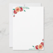 花のイースター・セレブレーション招待状 招待状 (裏面)