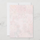 花のウェディングアニバーサリー招待状 招待状 (裏面)