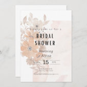 花のウェディングシャワー招待状 招待状 (正面/裏面)