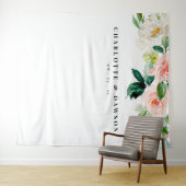 花のウェディングバックドロップ・写真撮影小道具 タペストリー (インサイチュ(横))