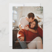 花のウェディングフォト セーブ・ザ・デートのお知らせ 招待状 (裏面)