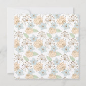 花のウェディング招待状のパターン 招待状 (裏面)