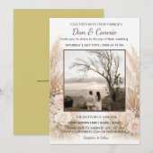 花のウェディング招待状 デジタルダウンロードが利用可能 招待状 (正面/裏面)