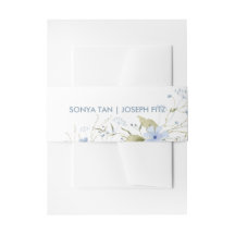 花のウェディング招待状 ベリーバンド